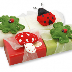 Sheep milk soap 100g decorated with lucky charms, sorted 