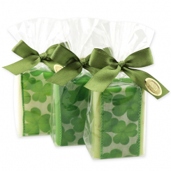 Sheep milk soap 100g decorated with a ribbon in a cellophane, sorted 