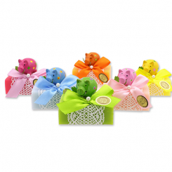 Sheep milk soap 100g decorated with a pig, sorted 