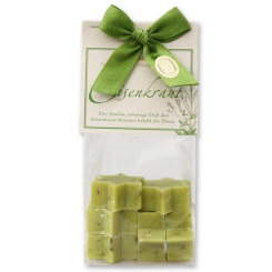 Schafmilchseife Stern mini 7x12g in Cello "klassisch", Eisenkraut 