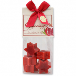 Sheep milk soap star 7x12g in a cellophane bag "classic", Pomegranate 
