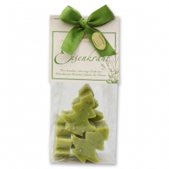 Schafmilchseife Tanne 5x16g in Cello "klassisch", Eisenkraut 