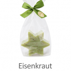 Sheep milk soap star 80g, in a cellophane, Verbena 