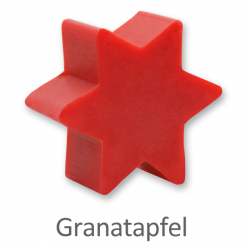Schafmilchseife Stern 80g, Granatapfel 