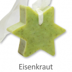 Sheep milk soap star 80g, hanging, Verbena 