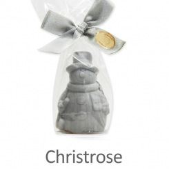 Schafmilchseife Schneemann 40g, in Cello, Christrose 
