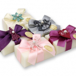 Sheep milk soap 100g decorated with christmas motives, Classic 