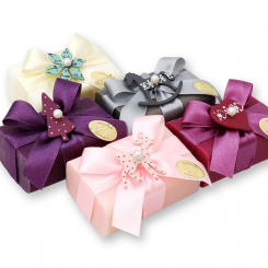 Sheep milk soap 100g decorated with christmas motives, sorted 