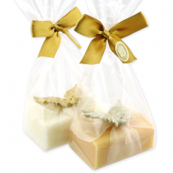 Sheep milk soap 100g decorated with angel's wings in a cellophane, Classic/quince 