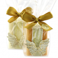 Sheep milk soap 100g decorated with angel's wings in a cellophane, Classic/quince 