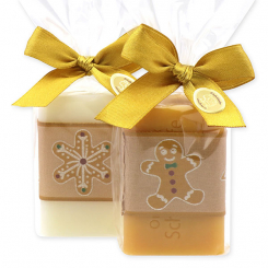 Sheep milk soap 100g decorated with a ribbon in a cellophane, Classic/quince 