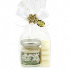 Badeset 2-teilig in Cello, Edelweiß 