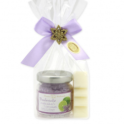 Badeset 2-teilig in Cello, Lavendel-Limone 