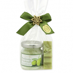 Badeset 2-teilig in Cello, Olivenöl 