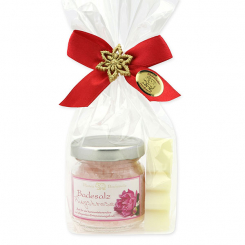 Badeset 2-teilig in Cello, Pfingstrose 