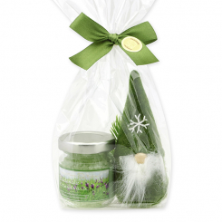 Bath salt 60g with a gnome in a cellophane bag, Verbena 