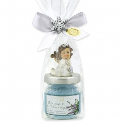 Badesalz 60g dekoriert mit Engel in Cello, Erkältung 