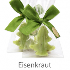 Schafmilchseife Tannenbaum mini 16g, in Cello, Eisenkraut 
