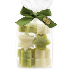 Schafmilchseife Stern mini 10x12g in Cello, Classic/Eisenkraut 