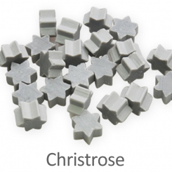 Sheep milk soap star 2g, Christmas rose silver 