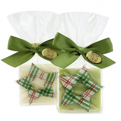 Sheep milk soap 35g decorated with a star in a cellophane, Classic/verbena 