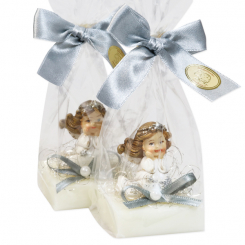 Sheep milk soap 35g decorated with an angel in a cellophane, Classic 