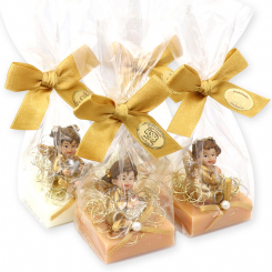 Sheep milk soap 35g decorated with an angel in a cellophane, Classic/swiss pine 