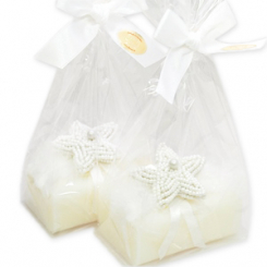 Sheep milk soap 100g decorated with a star in a cellophane bag, Classic 
