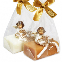 Sheep milk soap 100g decorated with an angel in a cellophane, Classic/quince 