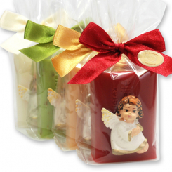 Sheep milk soap 100g decorated with an angel in a cellophane bag, sorted 