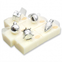 Sheep milk soap 100g decorated with christmas motives, Classic 