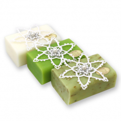 Sheep milk soap 100g decorated with a star, sorted 