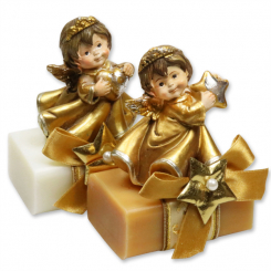 Sheep milk soap 100g decorated with an angel, Classic/quince 