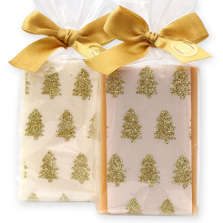 Sheep milk soap 150g decorated with a tree-ribbon in a cellophane, Classic/quince 
