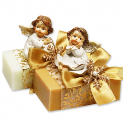 Sheep milk soap 150g decorated with an angel, Classic/quince 
