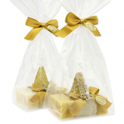 Sheep milk soap square 150g decorated with an angel, Classic/swiss pine 