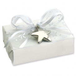 Sheep milk soap 150g "present", Christmas Rose White 