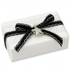 Sheep milk soap 150g "present", Christmas Rose White 