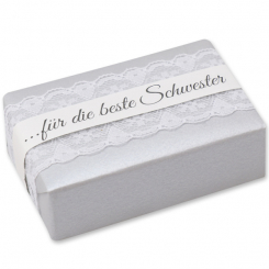 Sheep milk soap 150g "present", Christmas rose silver 