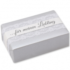 Sheep milk soap 150g "present", Christmas rose silver 