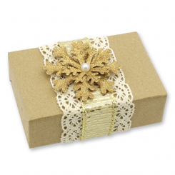Schafmilchseife eckig 150g"Geschenkpäckchen", Zirbe 