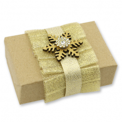 Schafmilchseife eckig 150g"Geschenkpäckchen", Zirbe 