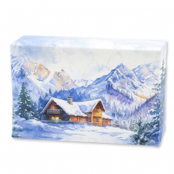 Schafmilchseife eckig 150g Classic "Weihnachtszauber-Motiv 30" 