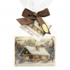 Sheep milk soap 150g Swiss pine "Christmas magic motif 1" 