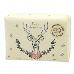 Sheep milk soap 150g "Colorful Holidays motif 19", Swiss pine 