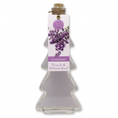 Shower- & foam bath 200ml in a tree-glass, Lavender 