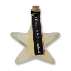 Dusch- und Schaumbad mit biologischer Schafmilch 200ml im Sternglas, Zirbe 