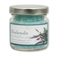 Bath salt 120g in a glass jar, "Against a cold" 