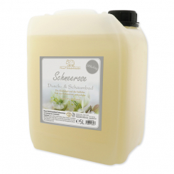 Shower- & foam bath MILKY with organic sheep milk refill 5L in a canister, Christmas rose 