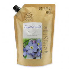 Flüssigseife mit biologischer Schafmilch 1L im Nachfüll-Beutel, Vergissmeinnicht 